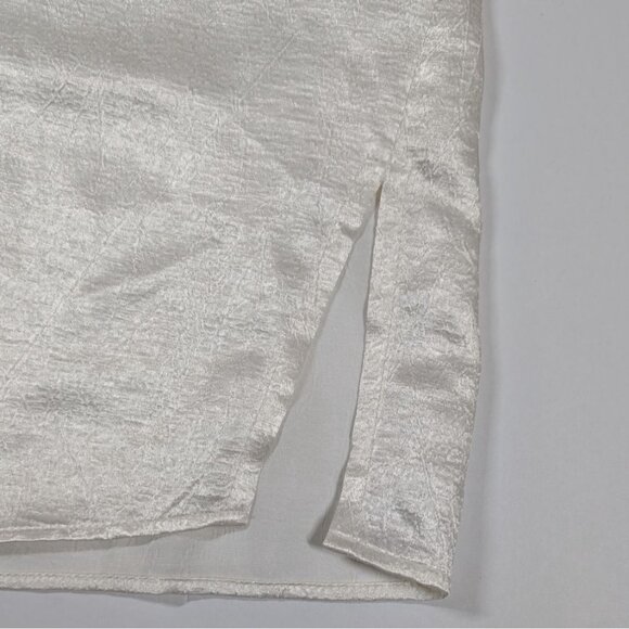 Vintage Victorias Secret Gold Label Pajama Set Lace White Satin Modest Large - Picture 7 of 11